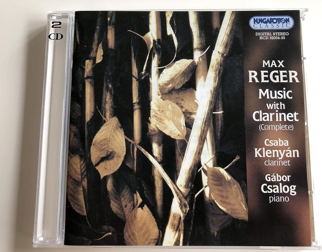 CD MAX REGER, MÁRTA BENKÓ, CSABA KLENY - Music for Clarinet Complete HCD32034 Hungary Classical Used