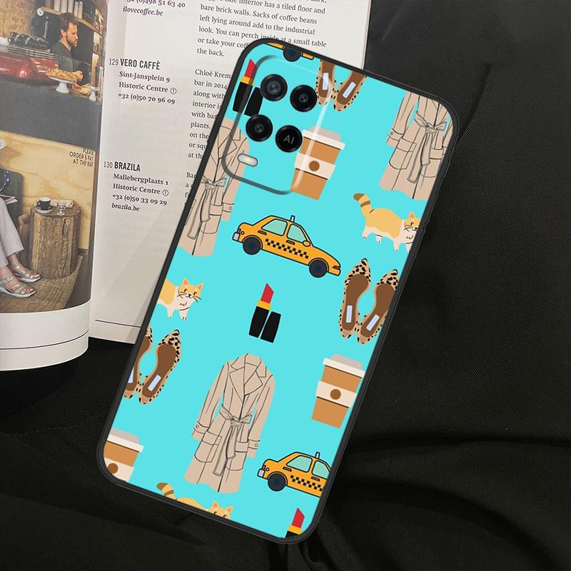 New York Lady Girl For Oppo A80 A60 A40 A94 A54 A98 A78 A18 A38 A58 A16 A76 A96 A17 A77 A74 A57S A15 Phone Case