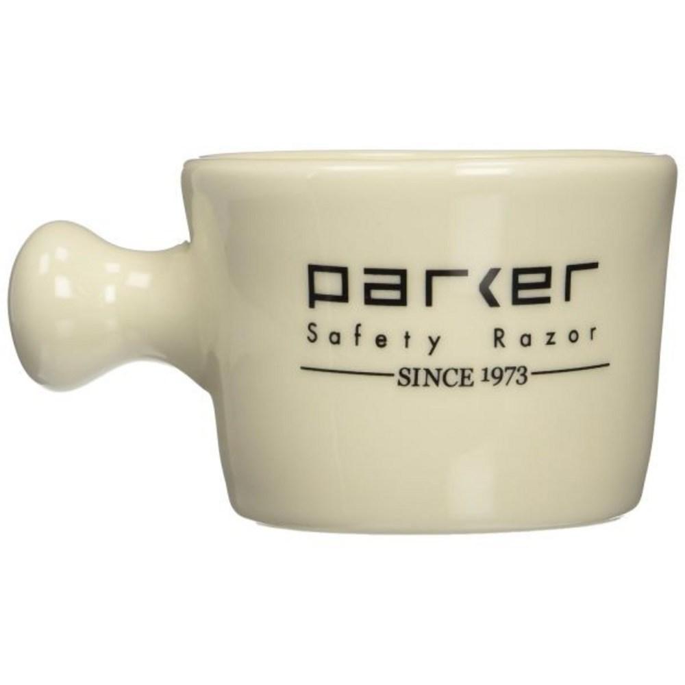 

Лечебная кружка для бритья Parker Safety Razor Deluxe Stoneware, цвет слоновой кости, 1 шт.