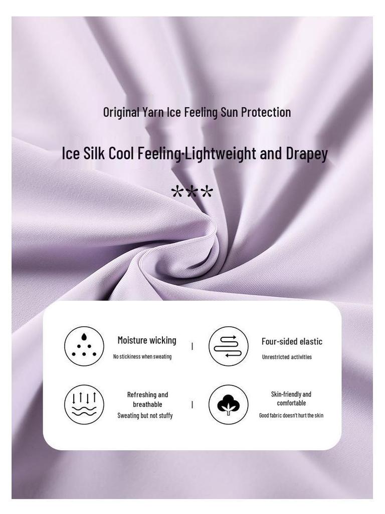 Women's Black Sun Protection Sportswear Set: Summer Quick-Dry Fitness Top & High-Waisted Wide-Leg Pants