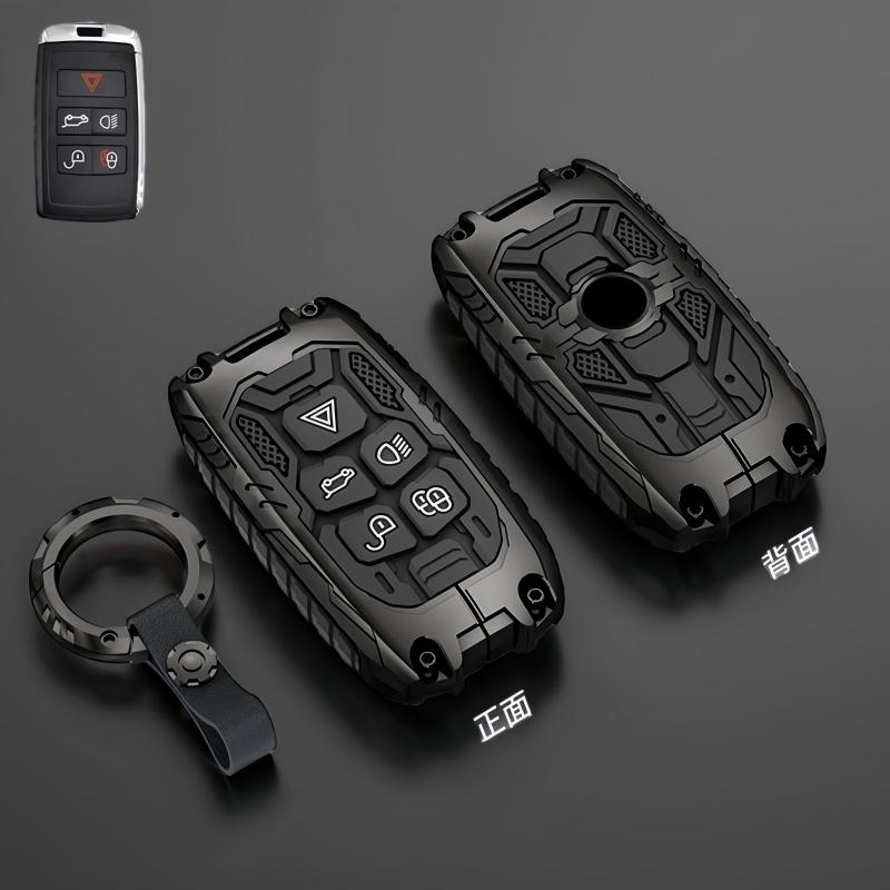 Metal Car Remote Key Cover Case Holder Shell Chain Fob For Land Rover New RangeRover Sport Evoque Freelander Velar Discovery LR5