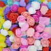 50Pcs/lot 3.5cm PE Foam Rose Head Artificial Rose Flowers Home Garden Decorative Wreath Supplies Wedding Event Party Decoration