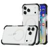 For iPhone 17 Pro Case Compatible with MagSafe Reinforced Corners TPU + Acrylic + TPE Phone Cover