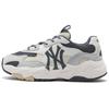 New MLB Big Ball Chunky Cushioning Height Increasing Low Top Chunky Sneakers Unisex Gray 3ASHC3S1N-50CGS