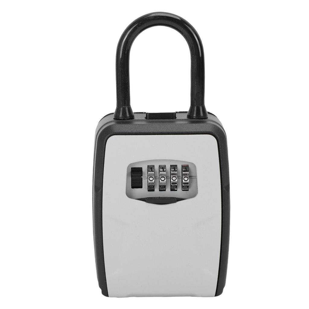 Key Lockbox Aluminum Alloy Large Capacity 4 Digit Combination Key Security Lock Box for   Apartment