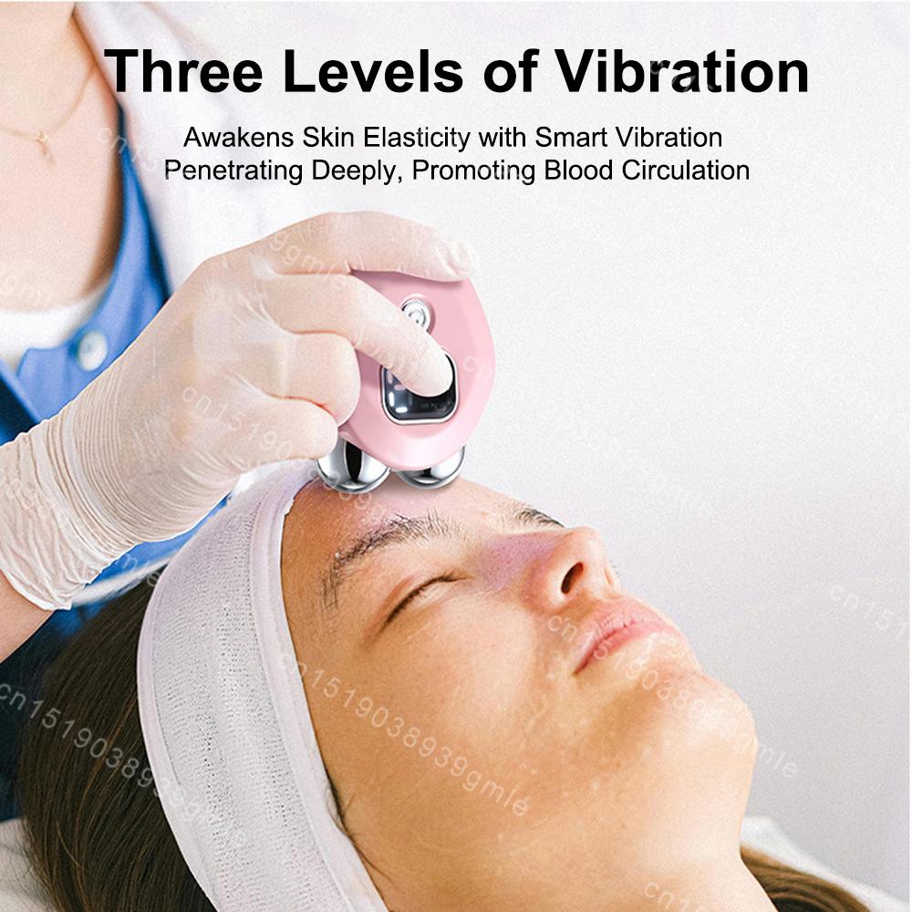 EMS Facial Beauty Device Heating Face Lifting Machine Anti Wrinkle Double Chin Remover Vibration Massage Face Tighting Tool