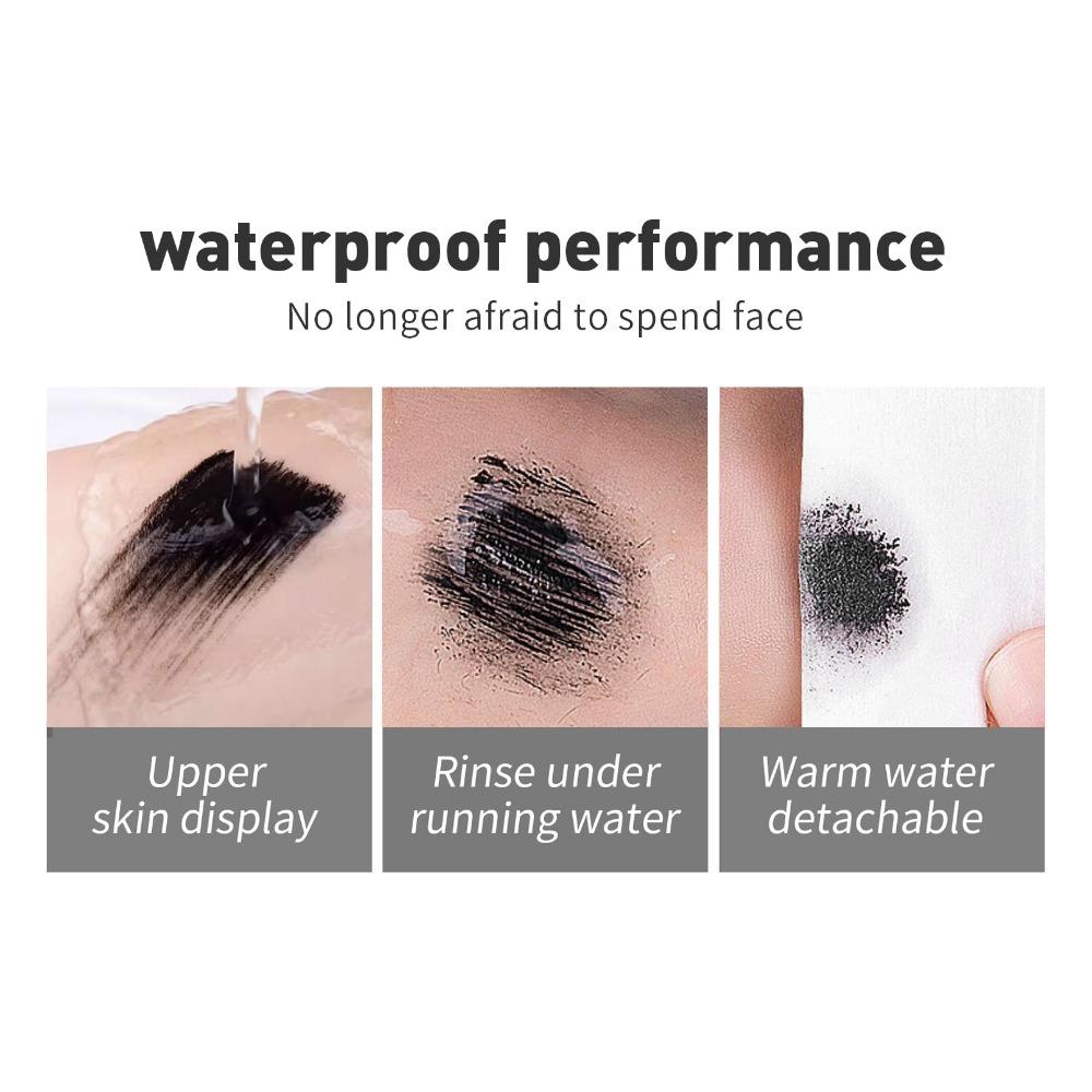 YANQINA Mascara lungo due in uno a doppio effetto, impermeabile, riccioli spessi naturali senza svenimento