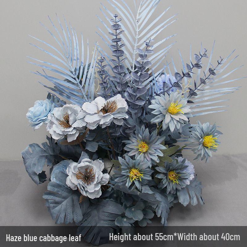 Artificial Wedding Aisle Flower Row: Table & Stage Decoration Simulation Flowers