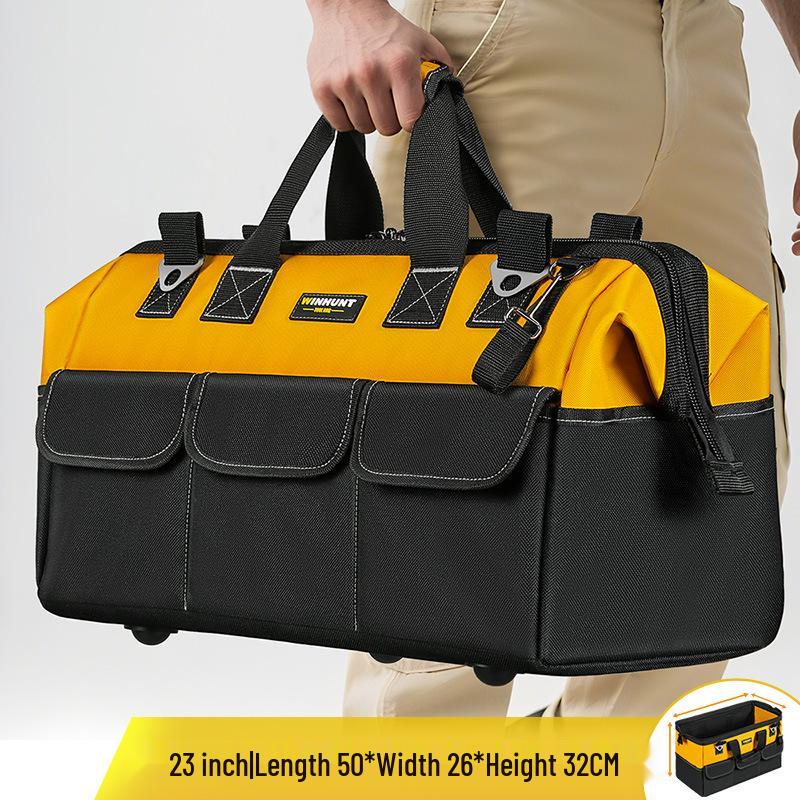 Everwiner Durable Canvas Tool Bag for Woodworking and Car Repairs