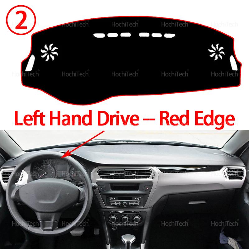 Dashboard Cover for Peugeot 301 2012 2013 2014 2015- Anti-Slip Mat Dash Board Cover Carpet Sunshade Dashmat Accessories