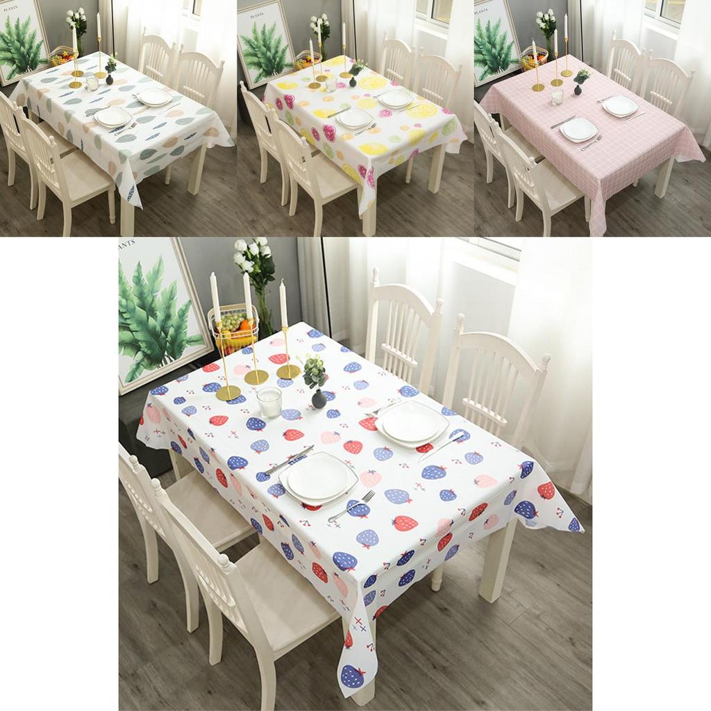 Waterproof Peva Tablecloth With Fresh And Beautiful Plaid Pattern**