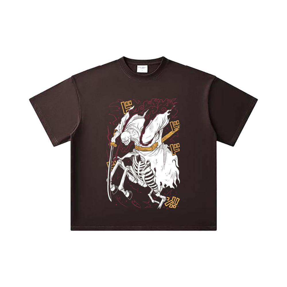 260 GSM Double Yarn 32 Count 100% Cotton One Piece V14 Nusjuro Print Unisex Heavy Cotton T Shirt