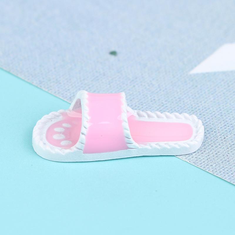 1/12 Scale Dollhouse Miniature Mini Slipper For Doll Shoes Accessories