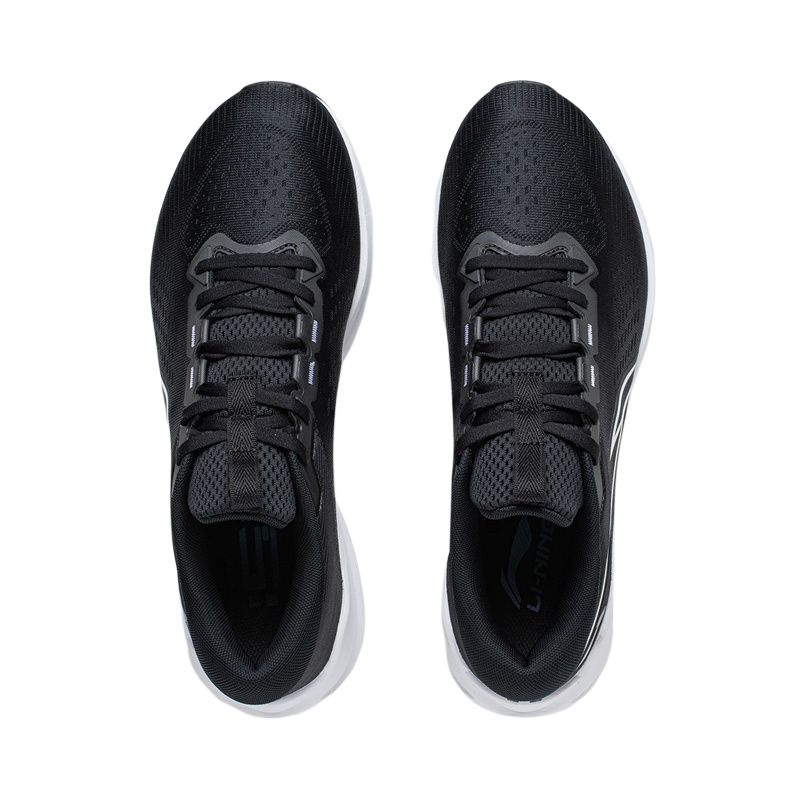 Li Ning Wu Yue V2 Fashion Comfortable Versatile Shock Absorbing Non-Slip Low-Top Running Shoes Men sneaker Black ARST053-3-1