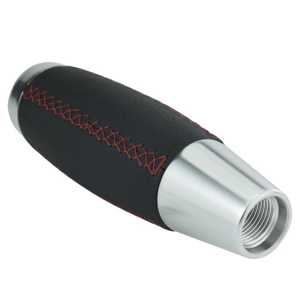 Arenbel Leather Shift Knob mt 5-Speed Long Gear Shift Handle Universal Manual Car Black