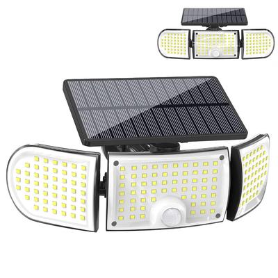 LED Solar Motion 160LED Sensör LED Solar Duvar Asılı Açık Otomatik Güneş Enerjisi Giriş Garaj Işığı, Açık Hava, Su Geçirmez, 3 Taraflı Işık,