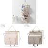 Wall Mount Storage Bag For Bedroom Organizer With Large Capacity For Dorm Room And Closet Use