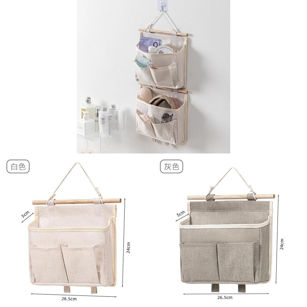 Wall Mount Storage Bag For Bedroom Organizer With Large Capacity For Dorm Room And Closet Use