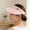 Fashion Outdoor Sun Protection Hat Summer Large Brim USB Charging Fan Sun Visor for Men and Women
