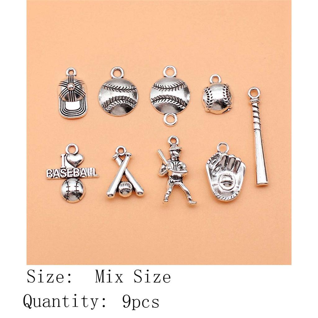 New Year's Day Aesthetic Jewelry Charms Study Sports Mixed Set Charms Pendant Women's Bag Bracelet Pendant