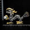 Fourcart Handmade Glass Feng Shui Purification Dragon with Ball, 4-inch x 3-Piece Set