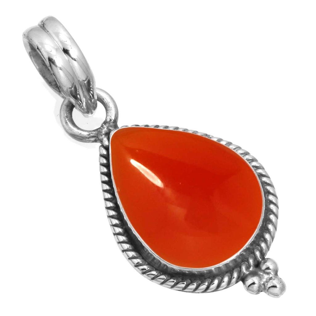 925 Sterling Silver Pendant Women Gemstone Handmade Jewelry Wedding Gift Amber Amethyst Black Onyx Carnelian Garnet Quartz Green Onyx Gold Stone