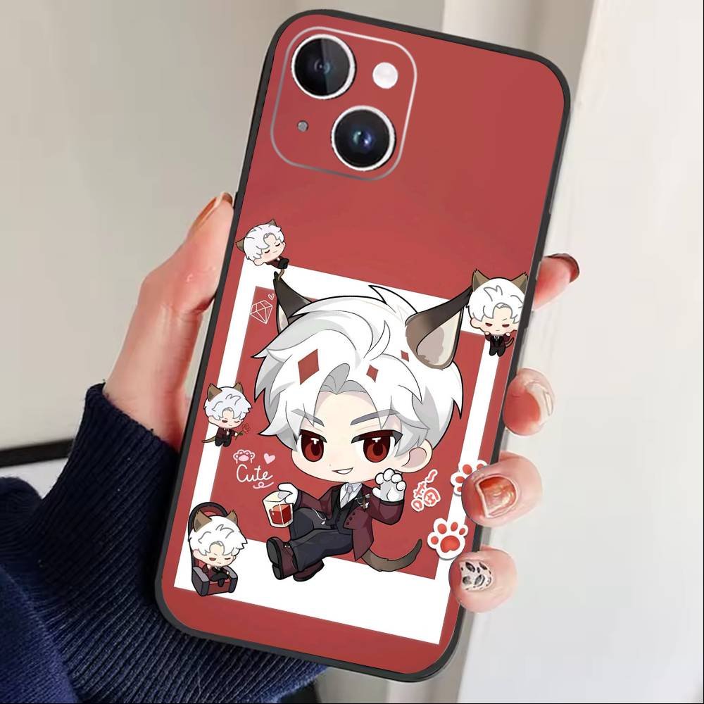 

S-Love And Deepspace Phone Case For iPhone 16,15,14,13,12,17,Pro Max,Plus Silicone Black Case iPhone13PRO