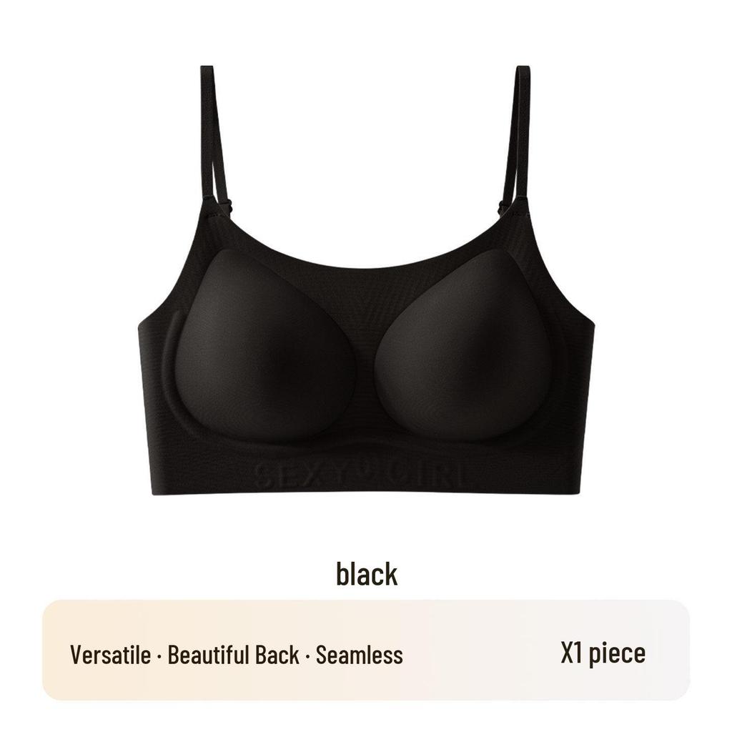 Seamless Invisible Bra: Skin Tone Thin Strap Vest for Small-Chested Women