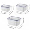 9Pcs/set Household Transparent Plastic Fresh-keeping Box, Kitchen Sealed Drain Sealed Fresh-keeping Box, Storage Box