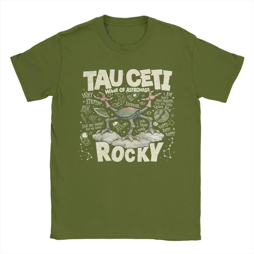 Rockys Tau Ceti Home Project Hail Mary Unisex T Shirts Novelty Tees Short Sleeve Crewneck TShirts Pure Cotton Summer Clothes
