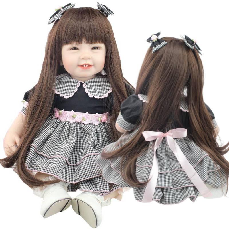 Npk Cute Smiling Face Realistic Baby Doll For Pretend Play And Girls' Gifts