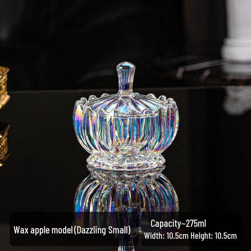 

QianXing Iridescent Glass Storage Jars (Set of 2)