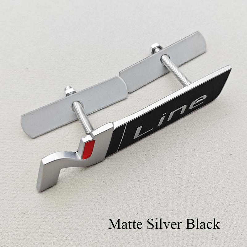 HWCB2 3D Metal NLine N Logo Rear Boot Trunk Emblem Front Grille Badge Decal For Hyundai I20 I30 Sonata Kona Elantra Tuson Car Stickers