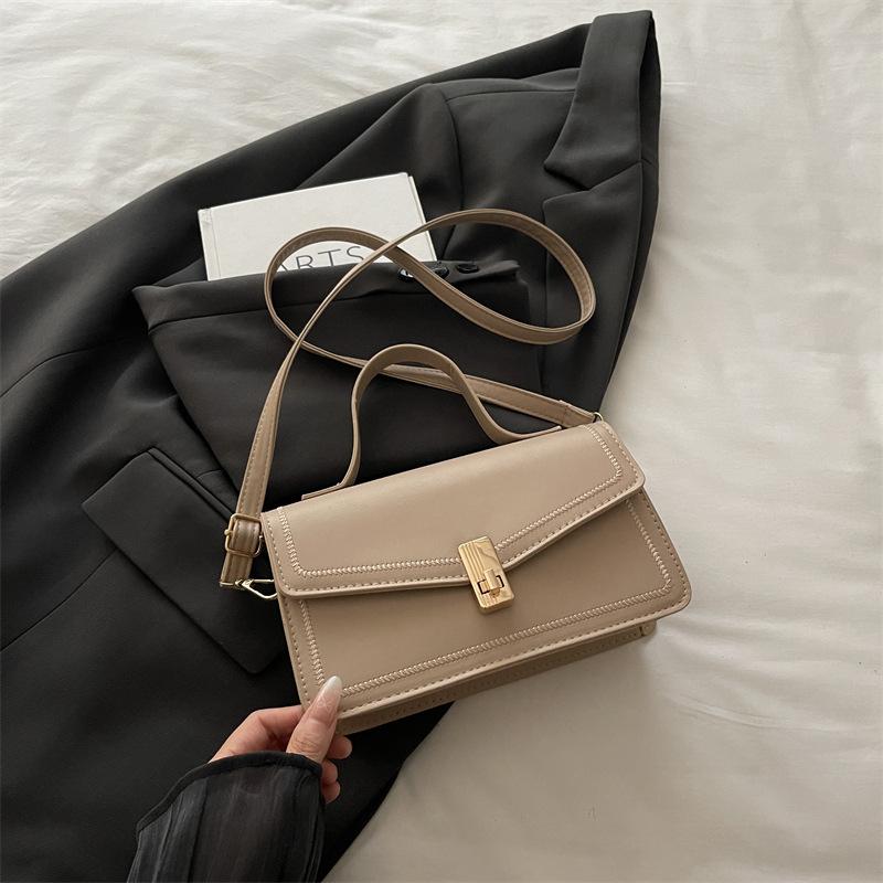 Niche Simple and Fashionable Solid Color Bag Commuter Bag Women's Autumn New Trend Handbag Oblique Span Bag Women