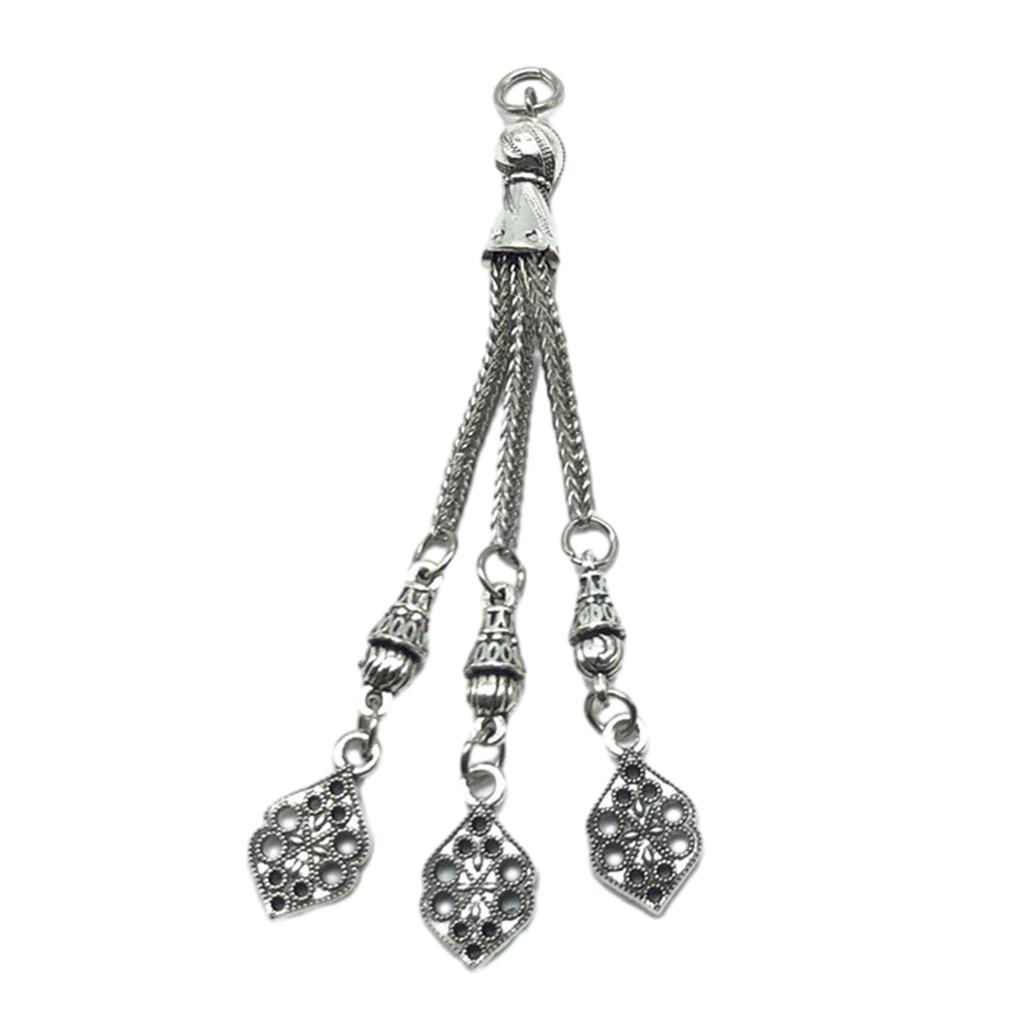 Vintage Metal Brushes Antique Silver Necklace Accessories Religious Jewelry Making Components DIY Bracelet Connectors