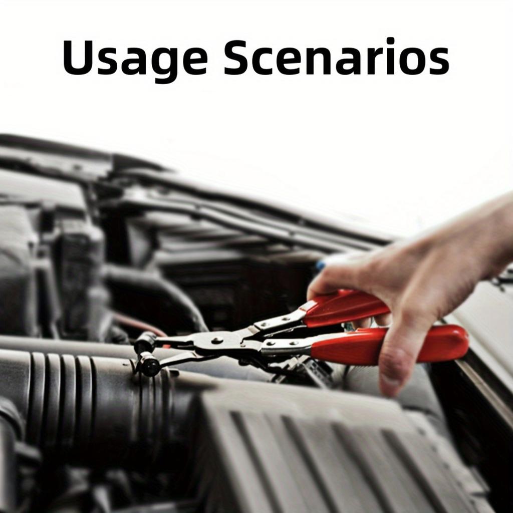 1ks Auto Hadicová svorka Dlouhé Kleště na automobilové hadicové svorky Kleště s rovným hrdlem pro svazkování hadic Nástroj pro demontáž Kleště s rovnou hladkou rukojetí