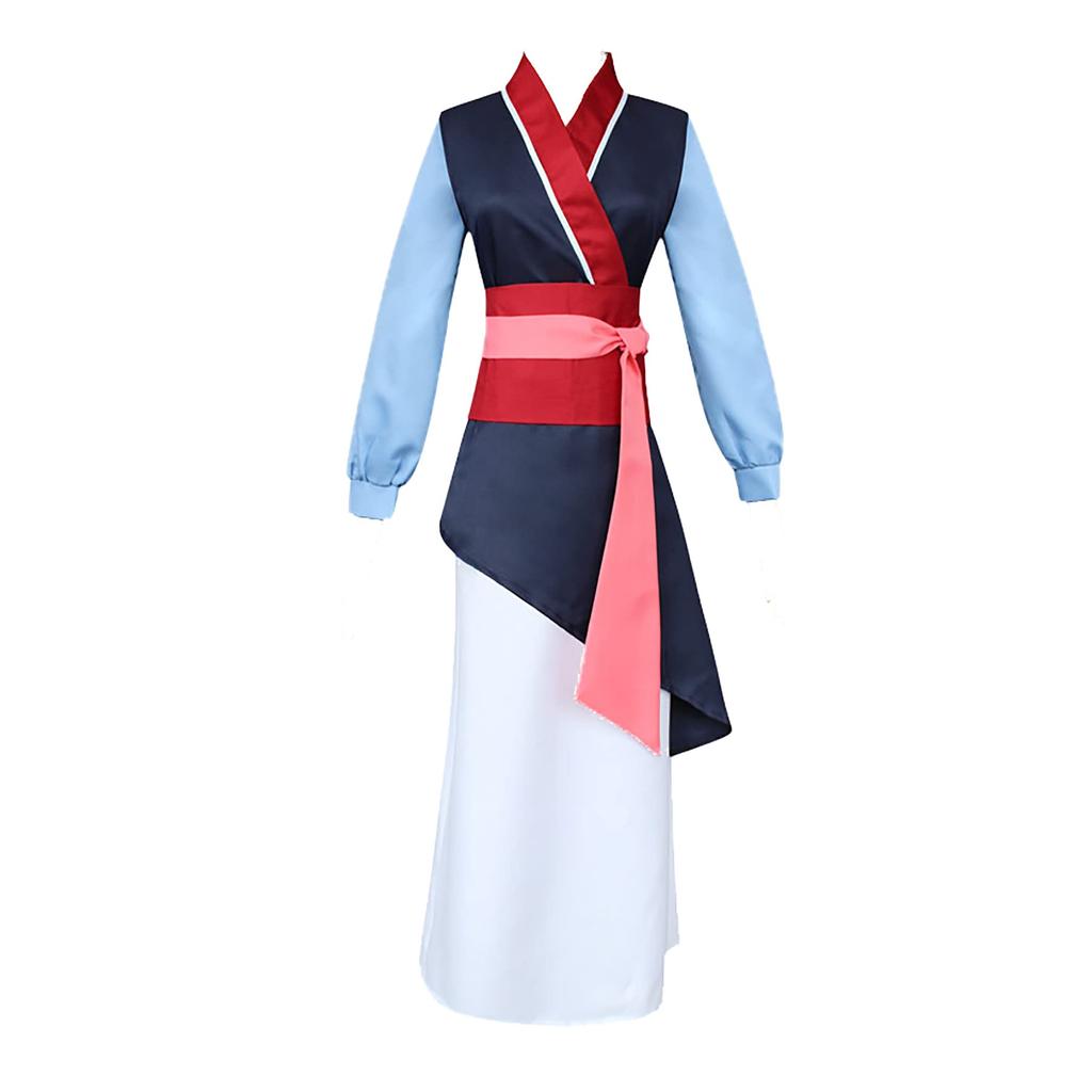 Fa Mulan Hua Mulan Cosplay Costume Performance Clothes Dress One Piece Mulan Chinese Style Costume Transformation Disguise Cosplay Cultural Festival