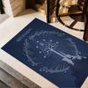 Lord Rings Symbol Carpet Design for Hallway Balcony Entryway Playrooms Antislip Carpet Office Home Decor Wedding Party Gift
