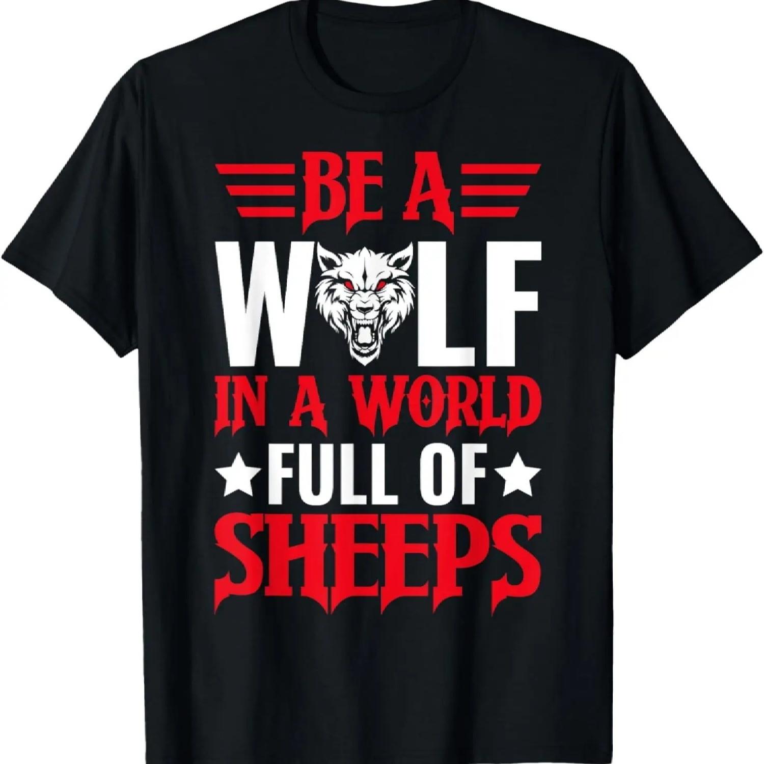 Be A Wolf In A World Full Of Sheeps T-Shirt S