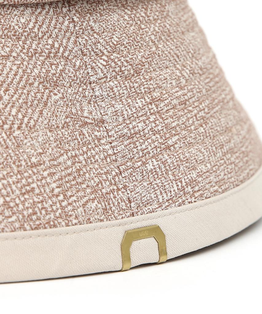 Eondeokeonteulolseutyudio Cotton Bucket Hat Drop Bucket / Cotton Hb / Line Beige