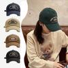Retro Letter Embroidery Baseball Cap for Men and Women Curved Brim Hat Summer Outdoor Soft Top Caps Casual Snapback Sun Hats