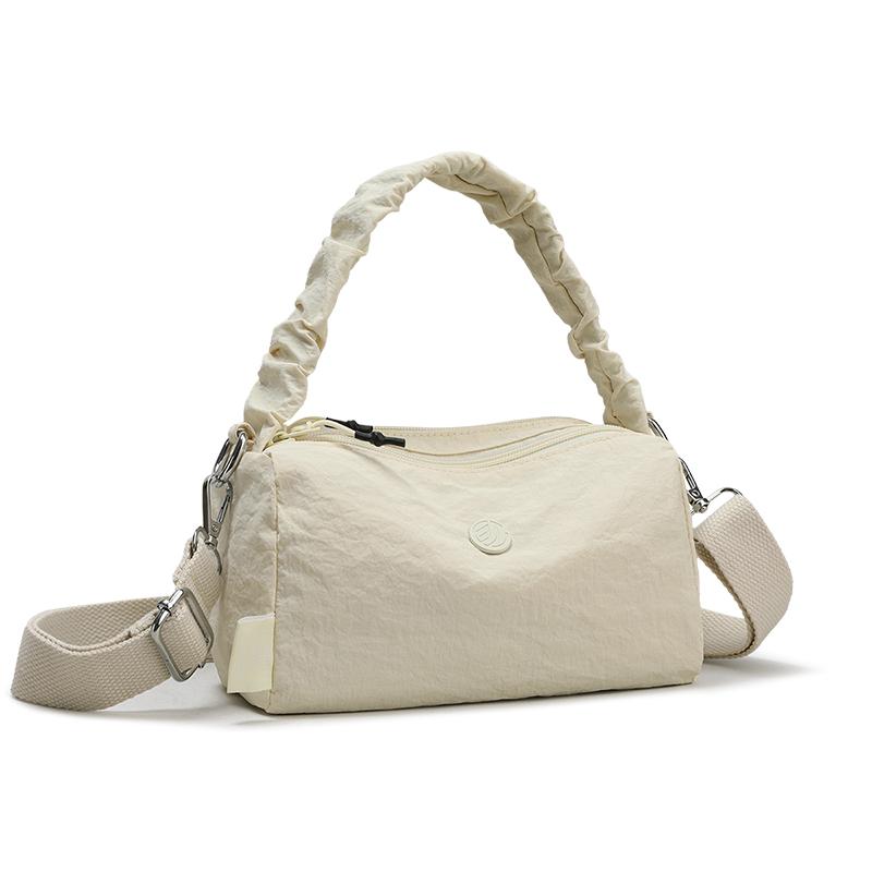 LADIES HANDBAG Schoudertas Dames Waterdicht Nylon Moedertas beige