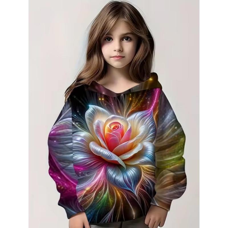 Ursuleț minunat în bomboane hoodies casual confortabile vrac cu mânecă lungă topuri hanorace copii desene animate haine de toamnă și iarnă haine