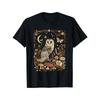 European Sizes Cottagecore Aesthetic Cute Owl Stars and Moon T-Shirt