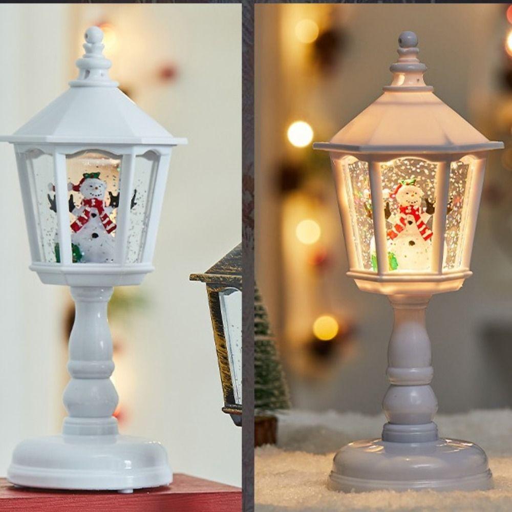 Gifts Music Box Christmas Wind Lamps Santa Creative Table Lamps Christmas Tree Illuminated Christmas Lantern Festival Favors