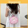 Bow Cartoon Cute Girl Pattern Childrens Shoulder Bag With Sequins Design