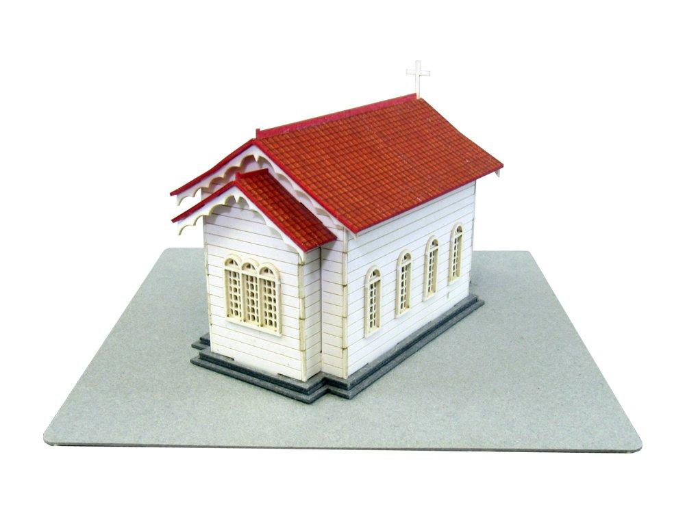 Sankei Miniature Petit Church Paper Craft Kit 1/220