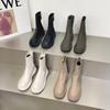Martin Boots Women's Summer and Autumn New Chelsea Short Boots Thick-soled Elastic Thin Boots Women's Boots