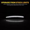 For Chrysler 300 2015- White LED Rear Side Marker Lights Lamps Smoked Lens A