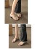 French-Style High-Heeled Sandals: Spring/Summer Women's Open-Toe, Thick-Heeled, Versatile & Niche Designs